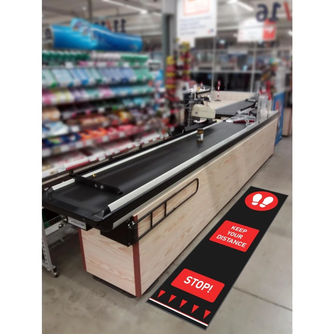 Coupon 🌟 Coba Footprints Social Distancing Floor Mat Red 💯 2 Coupon 🌟 Coba Footprints Social Distancing Floor Mat Red 💯 - Image 2