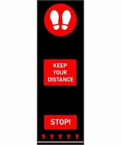 Coupon 🌟 Coba Footprints Social Distancing Floor Mat Red 💯