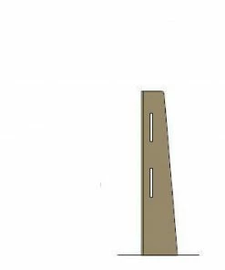 Cheapest 😍 Bolero Canteen-Style Sneeze Guard Corner Post Light Oak 860 X 200mm 💯