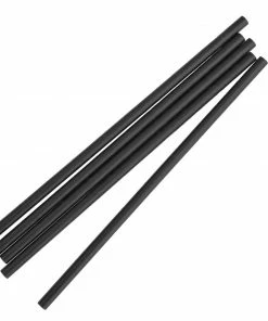 Budget ❤️ Fiesta Compostable Individually Wrapped Paper Straws Black (Pack Of 250) 🤩