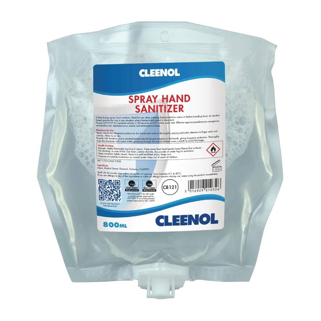 New 🤩 Cleenol Hand Sanitiser Spray 800ml (Pack Of 3) 👍 1 New 🤩 Cleenol Hand Sanitiser Spray 800ml (Pack Of 3) 👍
