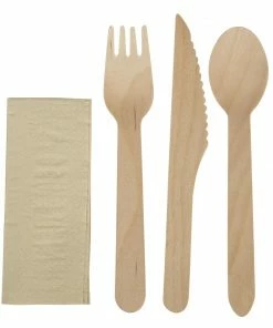 Promo 👏 EGreen Individually Kraft Wrapped 4-in-1 Wooden Cutlery Set (Pack Of 250) 🤩 8 Promo 👏 EGreen Individually Kraft Wrapped 4-in-1 Wooden Cutlery Set (Pack Of 250) 🤩 -Cleaning & Janitorial Supplies Shop fs168 new22 4561
