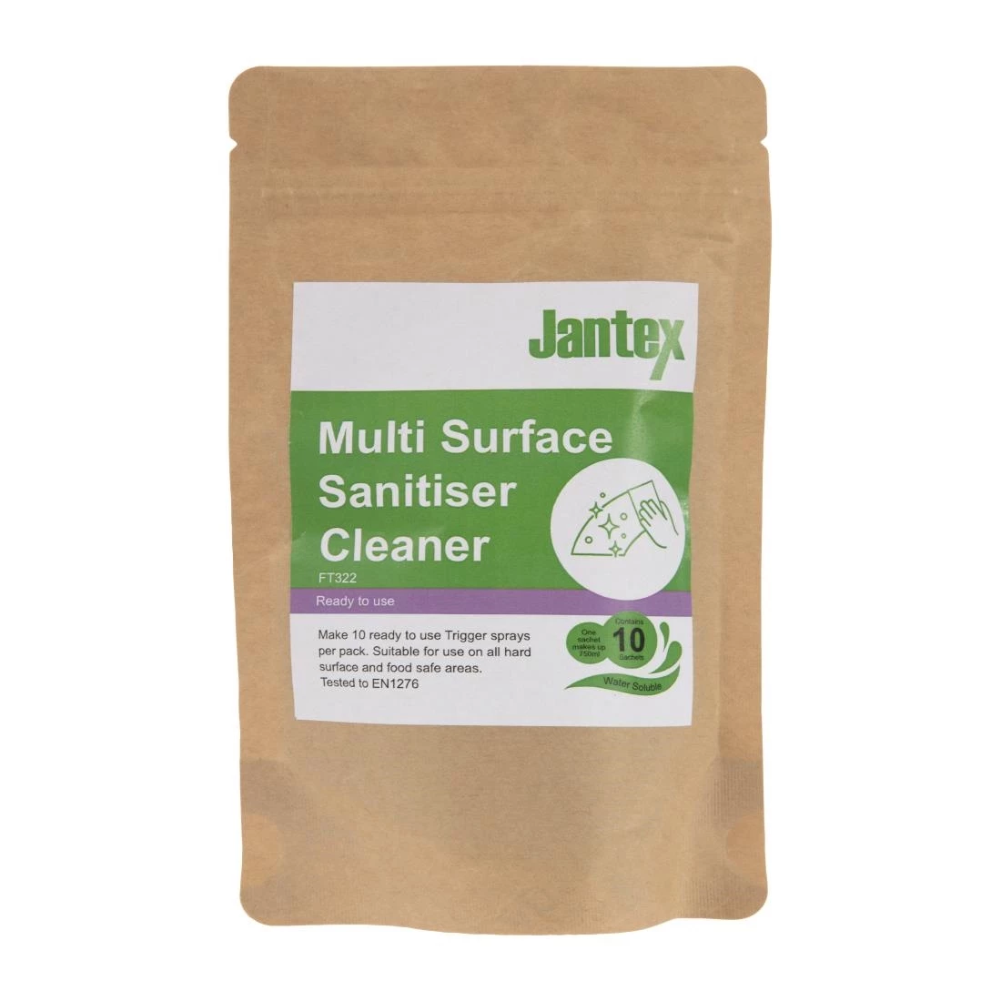 Best deal ✔️ Jantex Green Kitchen Surface Sanitiser Sachets (Pack Of 10) 🤩 1 Best deal ✔️ Jantex Green Kitchen Surface Sanitiser Sachets (Pack Of 10) 🤩