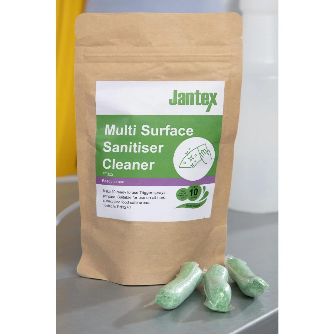 Best deal ✔️ Jantex Green Kitchen Surface Sanitiser Sachets (Pack Of 10) 🤩 7 Best deal ✔️ Jantex Green Kitchen Surface Sanitiser Sachets (Pack Of 10) 🤩 - Image 7