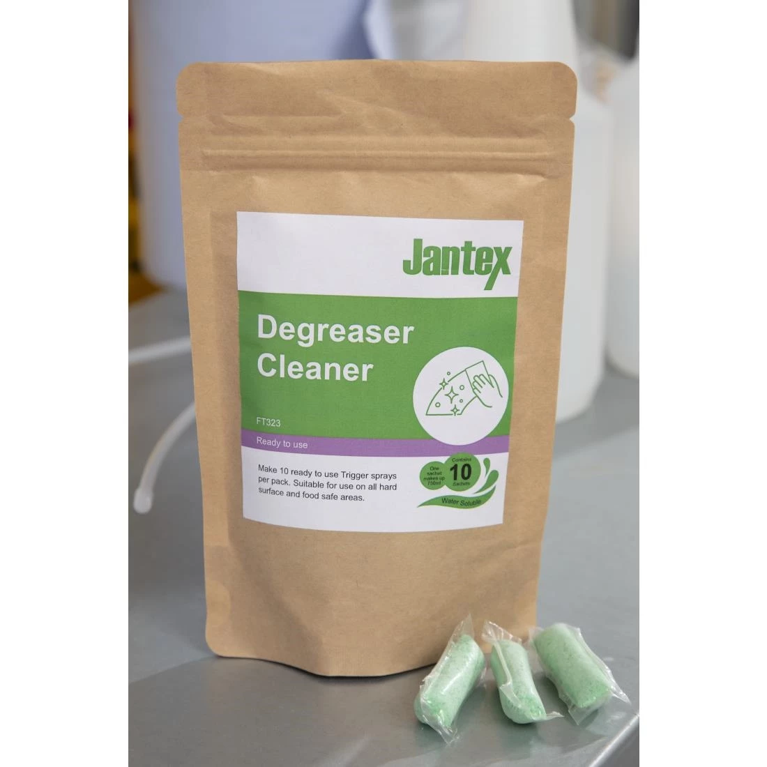 Flash Sale 🌟 Jantex Green Kitchen Degreaser Cleaner Sachets (Pack Of 10) ❤️ 7 Flash Sale 🌟 Jantex Green Kitchen Degreaser Cleaner Sachets (Pack Of 10) ❤️ - Image 7