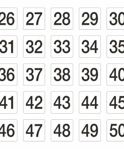 Best Sale 🔔 Olympia Plastic Table Number Inserts 1-50 🔔 -Cleaning & Janitorial Supplies Shop gb629 numberinserts26 50