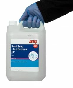 Flash Sale 😉 Jantex Unperfumed Antibacterial Liquid Hand Soap 5Ltr 👍 -Cleaning & Janitorial Supplies Shop gc976 new22 3213