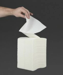 Budget 🥰 Jantex White Airlaid Hand Towels 1Ply (Pack Of 1200) 🎉 -Cleaning & Janitorial Supplies Shop gd304 3