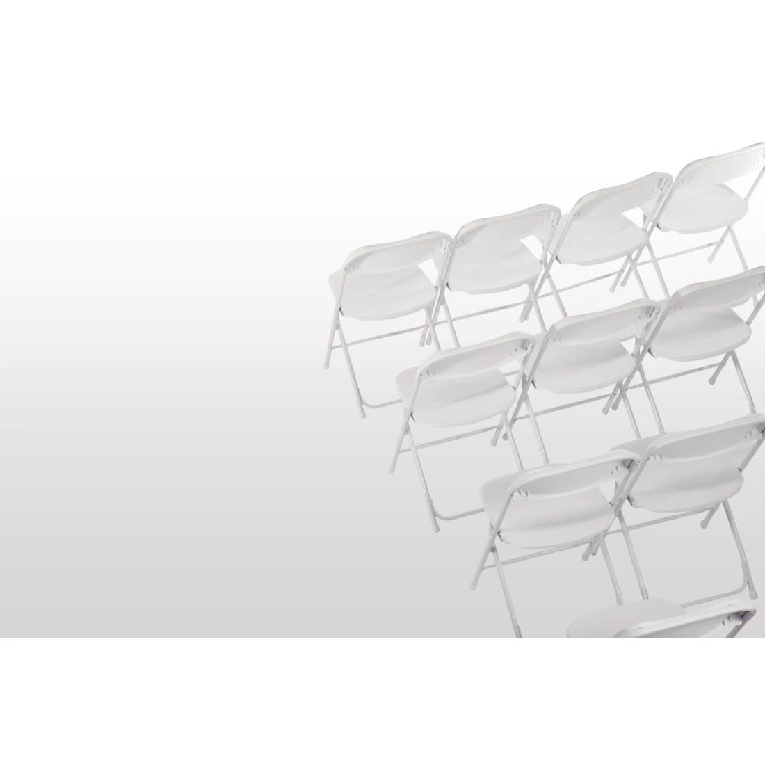 Best deal 😀 Bolero PP Folding Chairs White (Pack Of 10) 😉 3 Best deal 😀 Bolero PP Folding Chairs White (Pack Of 10) 😉 - Image 3