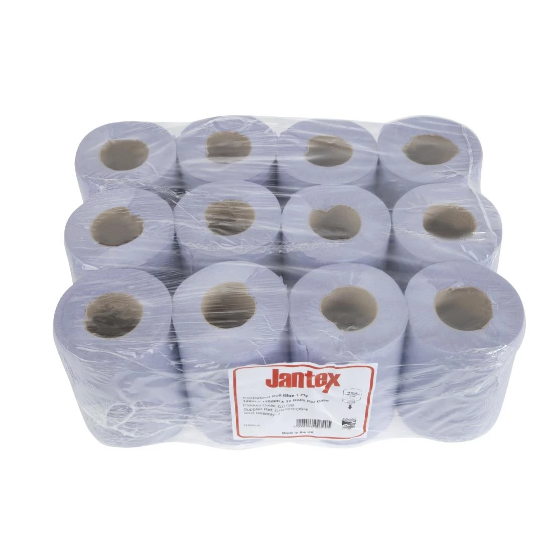 Promo ⭐ Jantex Blue Mini Centrefeed Rolls 1ply (Pack Of 12) 🔥 4 Promo ⭐ Jantex Blue Mini Centrefeed Rolls 1ply (Pack Of 12) 🔥 - Image 4
