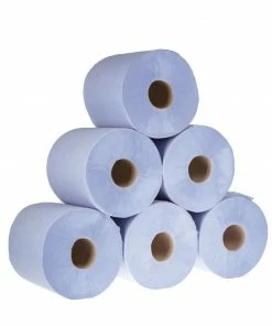 Cheapest 🔥 Jantex Blue Centrefeed Rolls 1ply 300m (Pack Of 6) ⭐ -Cleaning & Janitorial Supplies Shop gd833 4