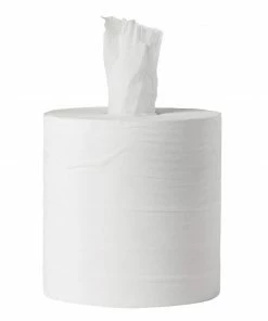 Brand new ❤️ Jantex Centrefeed White Rolls 1-Ply 288m (Pack Of 6) 🛒