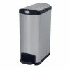 Best deal 👏 Rubbermaid Slim Jim End Step On Pedal Bin Stainless Steel 50Ltr ⌛