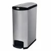 Buy 😍 Rubbermaid Slim Jim End Step On Pedal Bin Stainless Steel 90Ltr ⌛