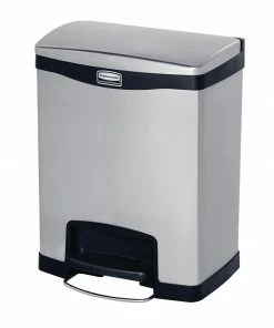 Wholesale π― Rubbermaid Slim Jim Front Step On Pedal Bin Stainless Steel 30Ltr π