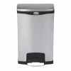 Best Sale 💯 Rubbermaid Slim Jim Front Step On Pedal Bin Stainless Steel 50Ltr ✨