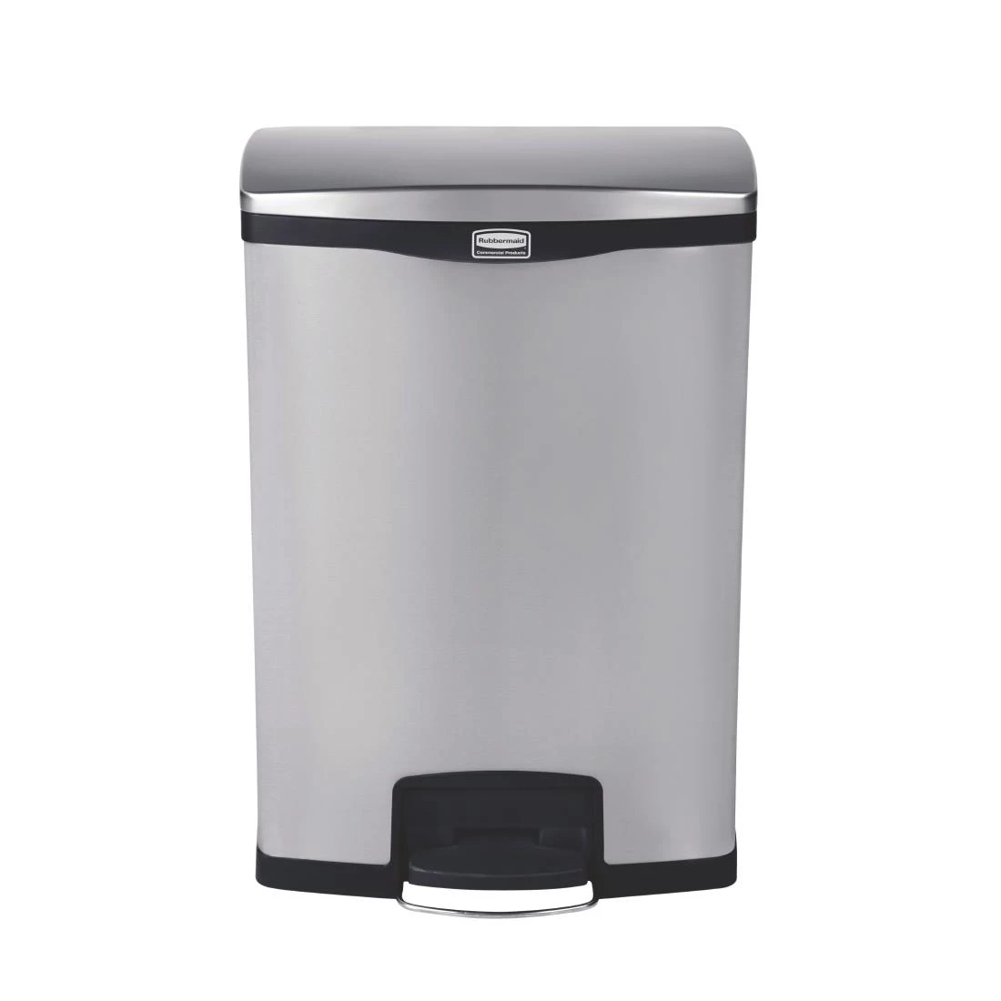 Budget 🎁 Rubbermaid Slim Jim Front Step On Pedal Bin Stainless Steel 90Ltr 🎉 1 Budget 🎁 Rubbermaid Slim Jim Front Step On Pedal Bin Stainless Steel 90Ltr 🎉