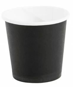 Outlet 😉 Fiesta Recyclable Espresso Cups Single Wall Black 112ml / 4oz 🎉