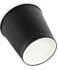 Outlet 😉 Fiesta Recyclable Espresso Cups Single Wall Black 112ml / 4oz 🎉 11 Outlet 😉 Fiesta Recyclable Espresso Cups Single Wall Black 112ml / 4oz 🎉 -Cleaning & Janitorial Supplies Shop gf019 cupbottom