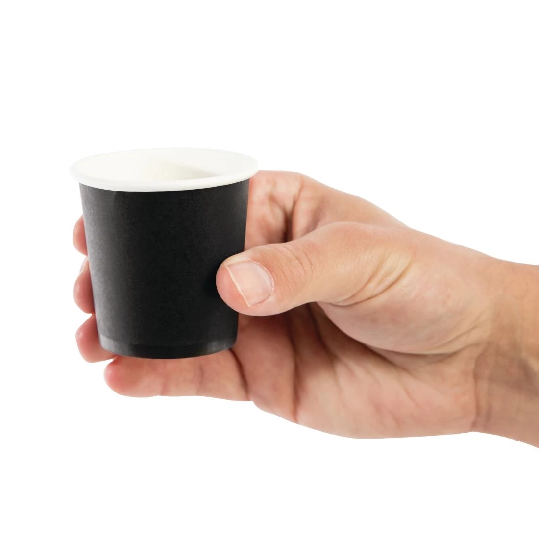 Outlet 😉 Fiesta Recyclable Espresso Cups Single Wall Black 112ml / 4oz 🎉 2 Outlet 😉 Fiesta Recyclable Espresso Cups Single Wall Black 112ml / 4oz 🎉 - Image 2