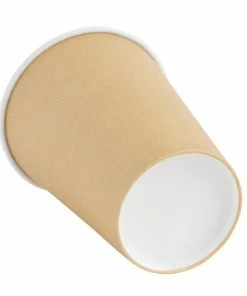 Discount 🤩 Fiesta Recyclable Coffee Cups Single Wall Kraft 340ml / 12oz ⌛ -Cleaning & Janitorial Supplies Shop gf033 bottom