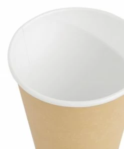 Discount 🤩 Fiesta Recyclable Coffee Cups Single Wall Kraft 340ml / 12oz ⌛ -Cleaning & Janitorial Supplies Shop gf033 topdetail