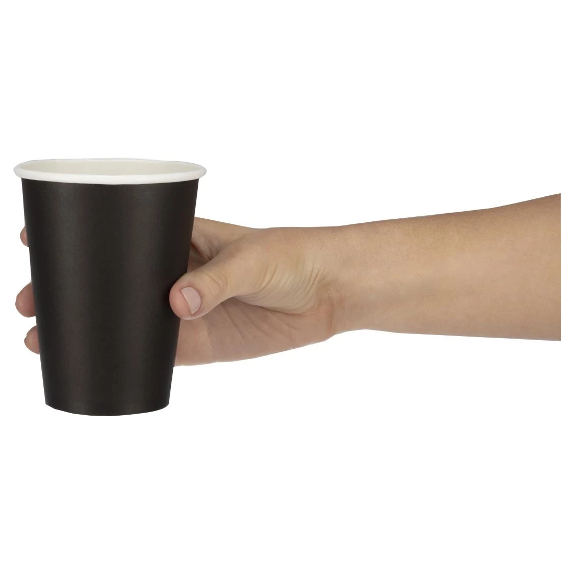 Outlet 💯 Fiesta Recyclable Coffee Cups Single Wall Black 340ml / 12oz 😍 3 Outlet 💯 Fiesta Recyclable Coffee Cups Single Wall Black 340ml / 12oz 😍 - Image 3