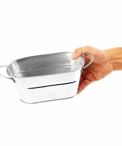 Budget 😉 Olympia Mini Metal Food Bucket Rectangle 😉 -Cleaning & Janitorial Supplies Shop gf249 galvanisedtub7