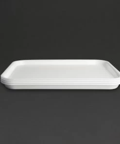 Discount 🤩 Olympia Kristallon Polypropylene Fast Food Tray White 😉 -Cleaning & Janitorial Supplies Shop gf995 foodservicetraywhite4