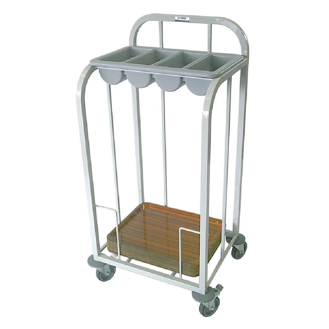 Cheapest 😀 Craven Steel Single Tier Cutlery And Tray Dispense Trolley 🎁 1 Cheapest 😀 Craven Steel Single Tier Cutlery And Tray Dispense Trolley 🎁