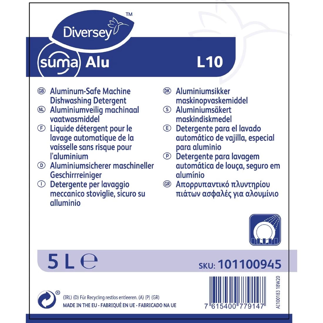 Cheap 🛒 Diversey Suma Alu L10 Dishwasher Detergent Concentrate 5Ltr 🔥 2 Cheap 🛒 Diversey Suma Alu L10 Dishwasher Detergent Concentrate 5Ltr 🔥 - Image 2