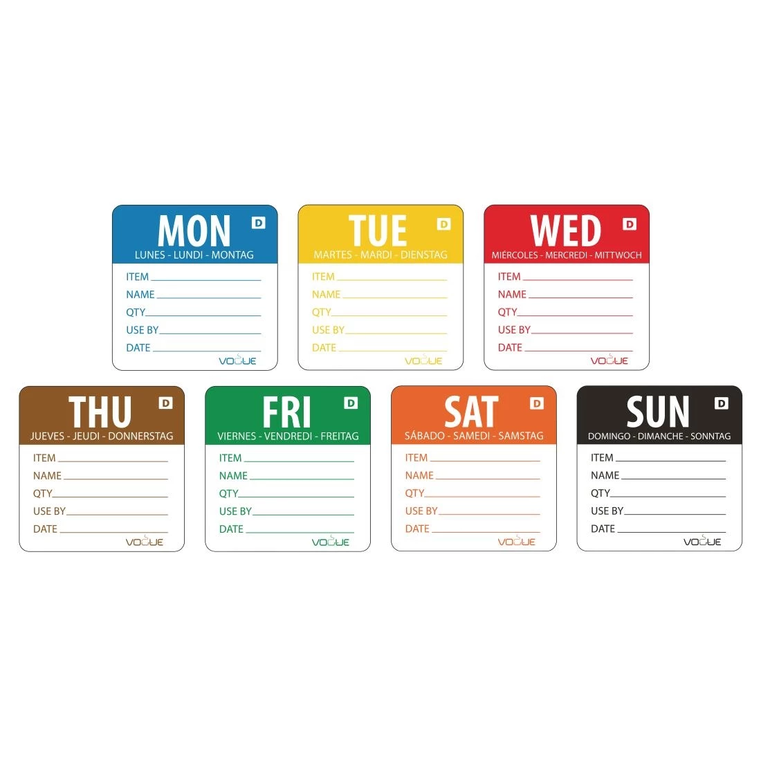 Best Pirce ๐ Vogue Dissolvable Labels Week Set (Pack Of 1750) ๐งจ 1 Best Pirce ๐ Vogue Dissolvable Labels Week Set (Pack Of 1750) ๐งจ