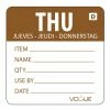 New 👍 Vogue Dissolvable Day Of The Week Labels Thursday (Pack Of 250) 🌟