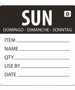 Cheap 🧨 Vogue Dissolvable Day Of The Week Labels Sunday (Pack Of 250) ✔️