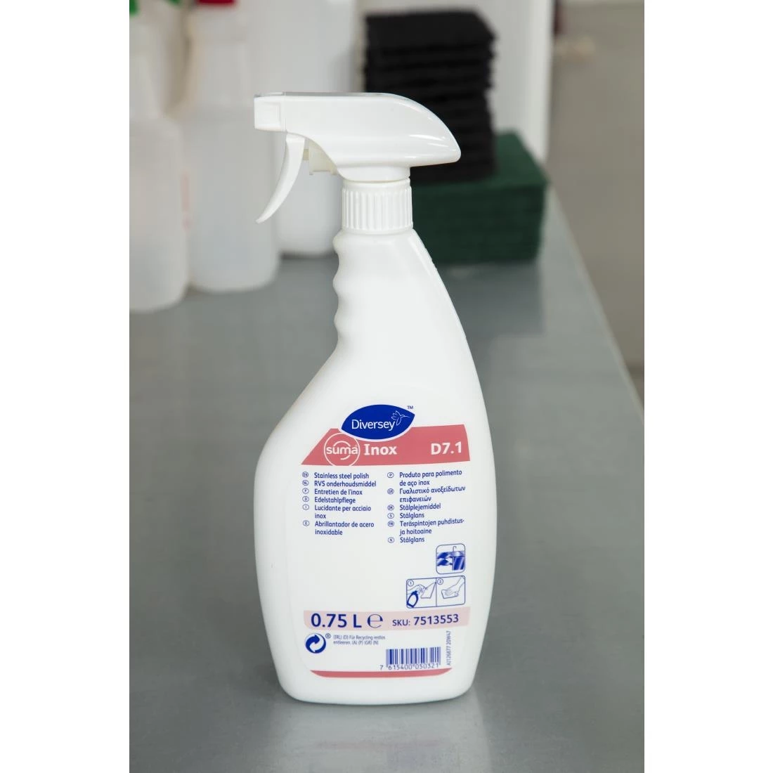 Wholesale 🤩 Diversey Suma Inox D7.1 Stainless Steel Polish Ready To Use 750ml ⌛ 2 Wholesale 🤩 Diversey Suma Inox D7.1 Stainless Steel Polish Ready To Use 750ml ⌛ - Image 2