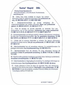 Budget 🛒 Diversey Suma Rapid D6L Glass And Stainless Steel Cleaner Ready To Use 750ml 😍 -Cleaning & Janitorial Supplies Shop gh499 labelback