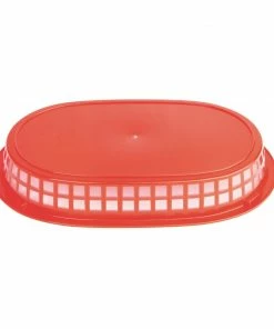 Brand new ๐งจ Olympia Oval Polypropylene Food Basket Red (Pack Of 6) โ๏ธ 7 Brand new ๐งจ Olympia Oval Polypropylene Food Basket Red (Pack Of 6) โ๏ธ -Cleaning & Janitorial Supplies Shop gh967 ppfoodbasket3