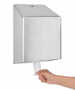 Buy ✨ Jantex Stainless Steel Centrefeed Roll Dispenser 🔥 -Cleaning & Janitorial Supplies Shop gj030 jantexdispenser6