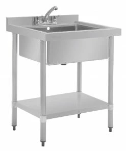 Brand new ⌛ Vogue Stainless Steel Midi Pot Wash Sink With Undershelf ⌛