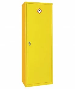 New ✨ Elite Lockers COSHH Cabinet Single Door Yellow 20Ltr ⌛