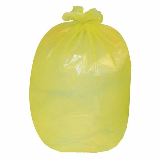 Promo 💯 Jantex Large Medium Duty Yellow Bin Bags 80Ltr (Pack Of 200) 🤩 -Cleaning & Janitorial Supplies Shop gk684 yellow bin bag