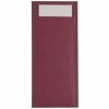 Buy ⌛ Europochette Burgundy Cutlery Pouch With White Napkin (Pack Of 500) 🤩