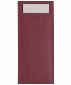 Buy โ Europochette Burgundy Cutlery Pouch With White Napkin (Pack Of 500) ๐คฉ