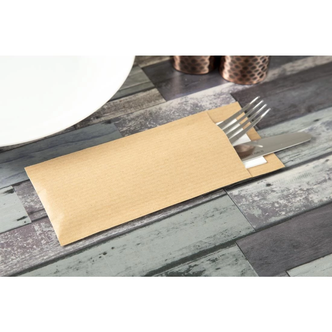 Outlet 🌟 Europochette Brown Cutlery Pouch With White Napkin (Pack Of 500) 😉 5 Outlet 🌟 Europochette Brown Cutlery Pouch With White Napkin (Pack Of 500) 😉 - Image 5