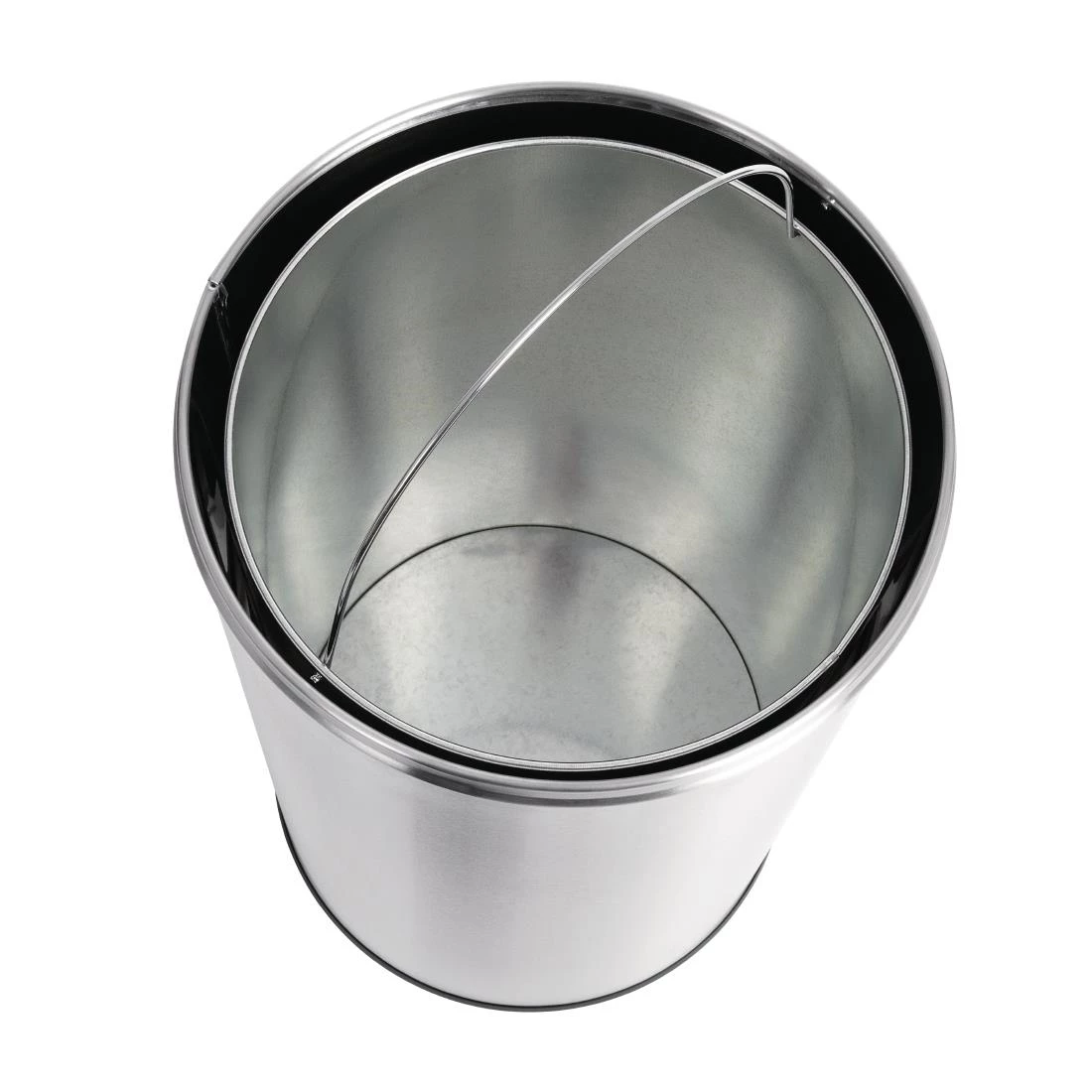 Wholesale 👍 Bolero Stainless Steel Open Lid Bullet Bin Silver 40Ltr 😉 2 Wholesale 👍 Bolero Stainless Steel Open Lid Bullet Bin Silver 40Ltr 😉 - Image 2