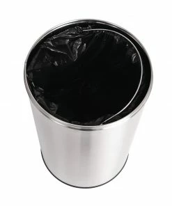 Wholesale 👍 Bolero Stainless Steel Open Lid Bullet Bin Silver 40Ltr 😉 8 Wholesale 👍 Bolero Stainless Steel Open Lid Bullet Bin Silver 40Ltr 😉 -Cleaning & Janitorial Supplies Shop gk972 binsecondary3