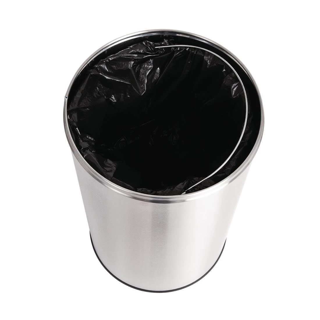 Wholesale 👍 Bolero Stainless Steel Open Lid Bullet Bin Silver 40Ltr 😉 4 Wholesale 👍 Bolero Stainless Steel Open Lid Bullet Bin Silver 40Ltr 😉 - Image 4