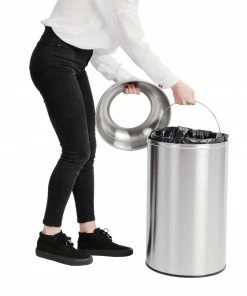 Wholesale 👍 Bolero Stainless Steel Open Lid Bullet Bin Silver 40Ltr 😉 9 Wholesale 👍 Bolero Stainless Steel Open Lid Bullet Bin Silver 40Ltr 😉 -Cleaning & Janitorial Supplies Shop gk972 binsecondary4