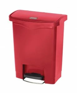 Discount 😀 Rubbermaid Slim Jim Step On Front Pedal Red 30Ltr 🔔