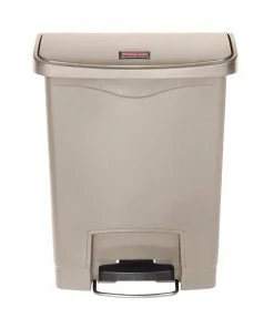 Brand new ⭐ Rubbermaid Slim Jim Step On Front Pedal Beige 30Ltr 🔔 -Cleaning & Janitorial Supplies Shop gl021 rubbermaid bin 1